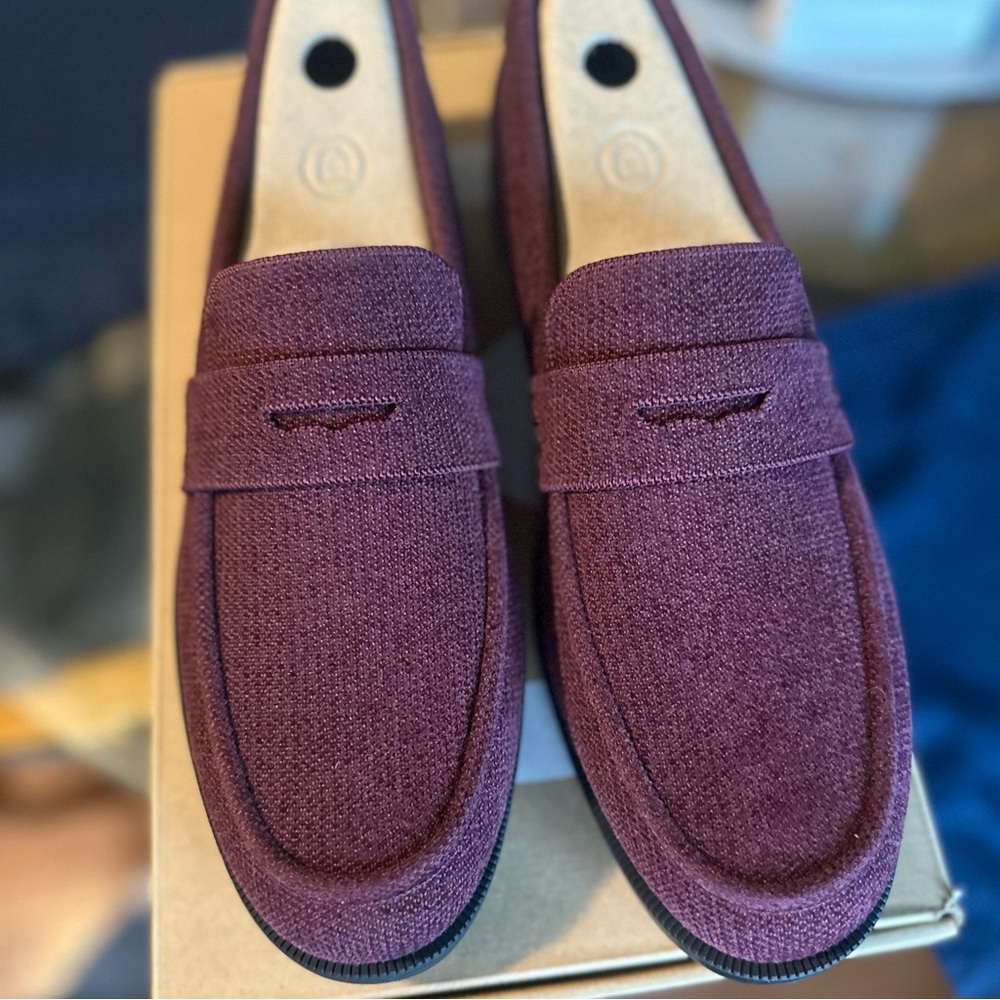 Rothy’s Revelvet Penny Loafer Syrah Size 11 New With Box - Picture 4 of 10